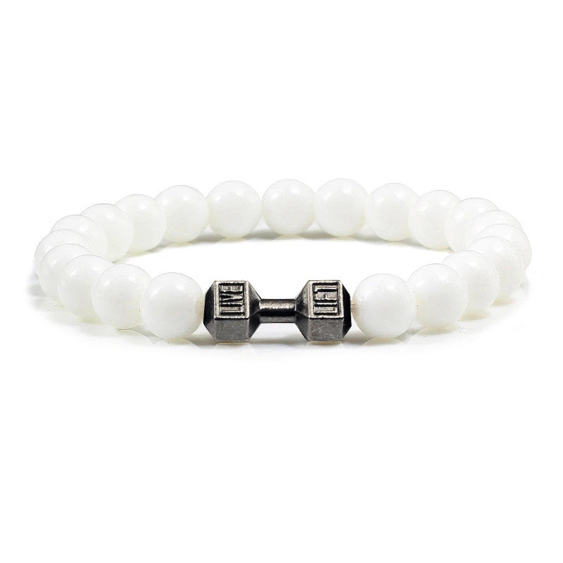Bracelet en Pierre Volcanique Naturelle