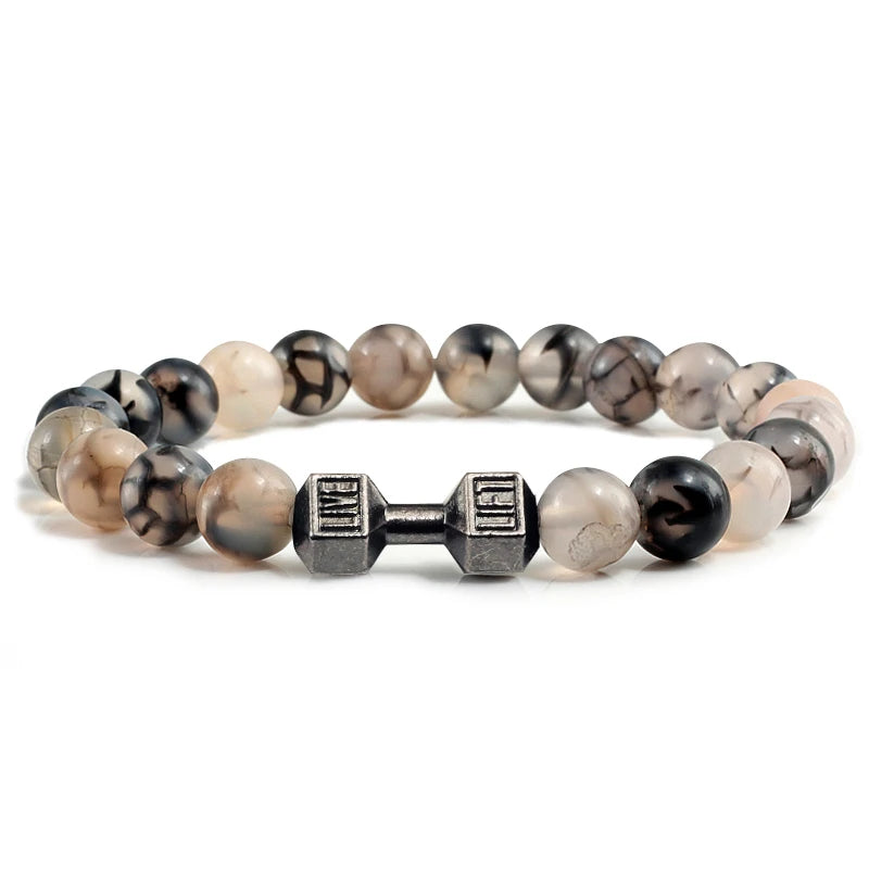 Bracelet en Pierre Volcanique Naturelle