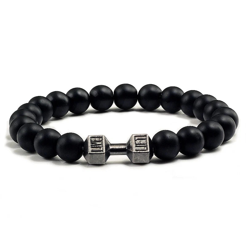 Bracelet en Pierre Volcanique Naturelle
