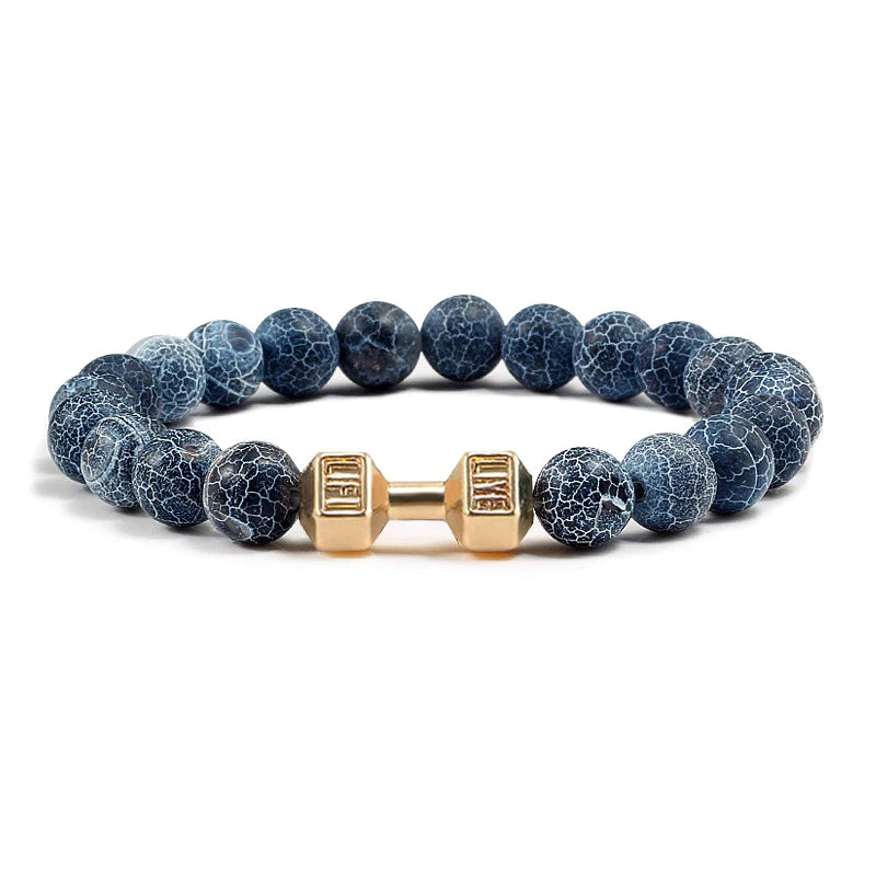 Bracelet en Pierre Volcanique Naturelle