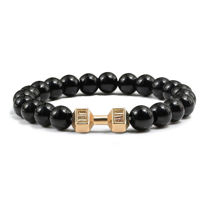 Bracelet en Pierre Volcanique Naturelle