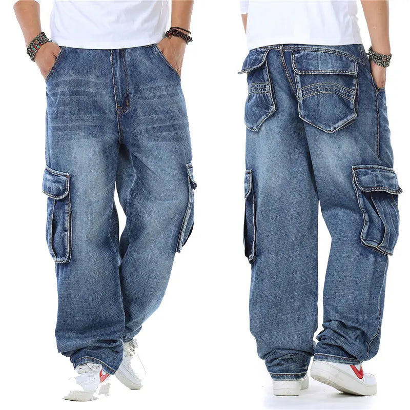 Jean Cargo Homme Grande Capacité