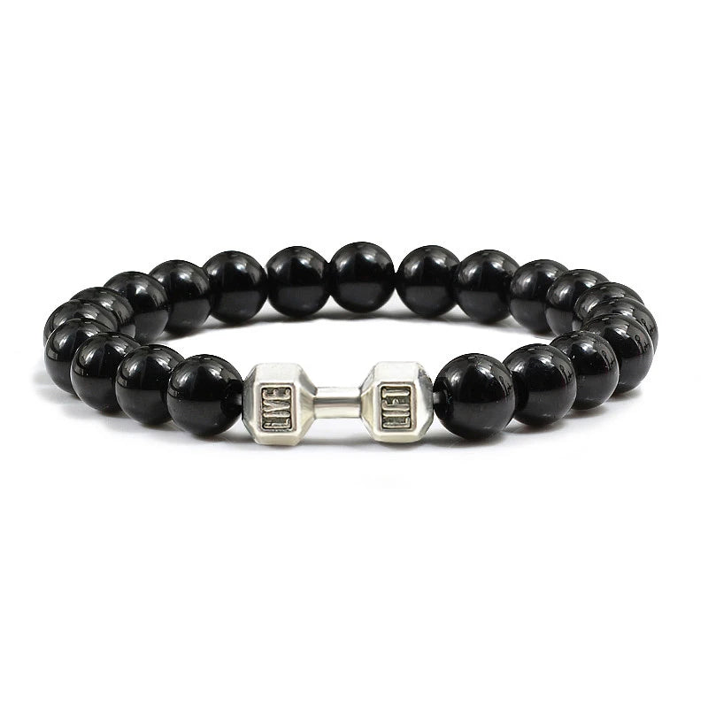 Bracelet en Pierre Volcanique Naturelle