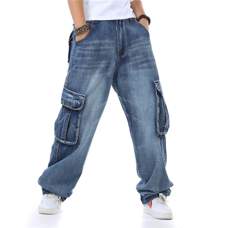 Jean Cargo Homme Grande Capacité