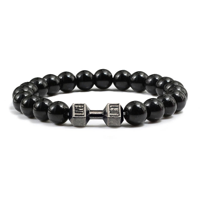 Bracelet en Pierre Volcanique Naturelle
