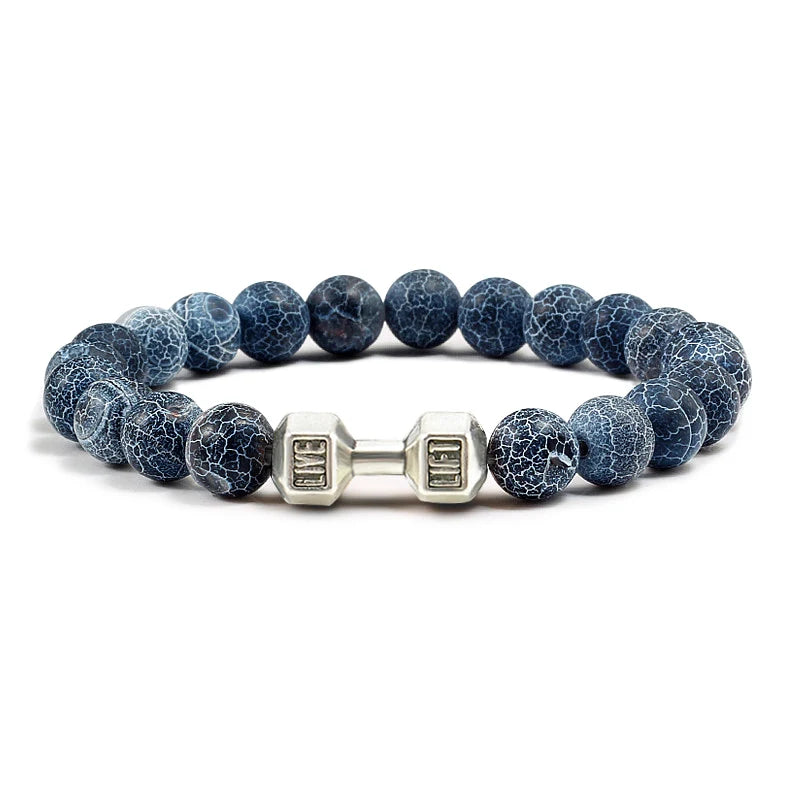 Bracelet en Pierre Volcanique Naturelle
