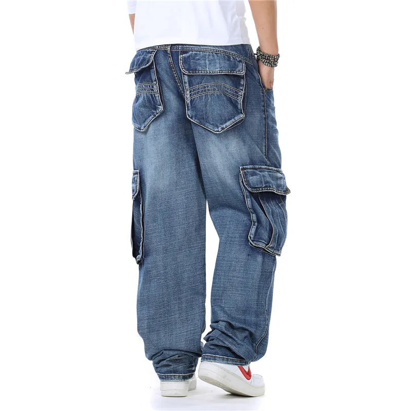 Jean Cargo Homme Grande Capacité