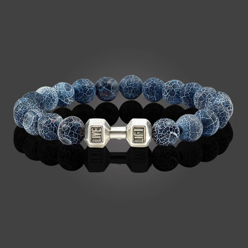 Bracelet en Pierre Volcanique Naturelle