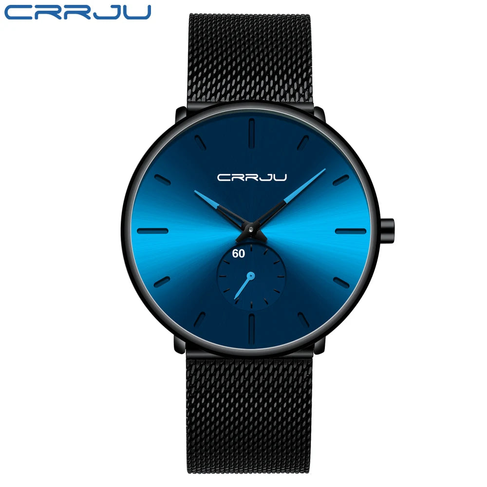 Montre Homme Moderne – Bracelet bleu