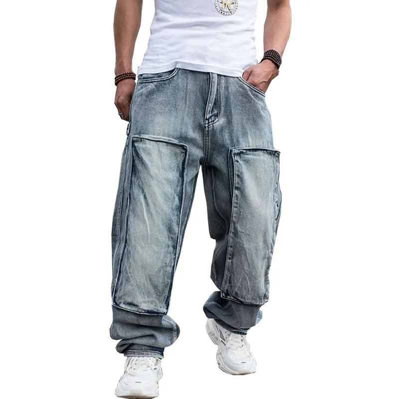 Jean Cargo Homme Grande Capacité