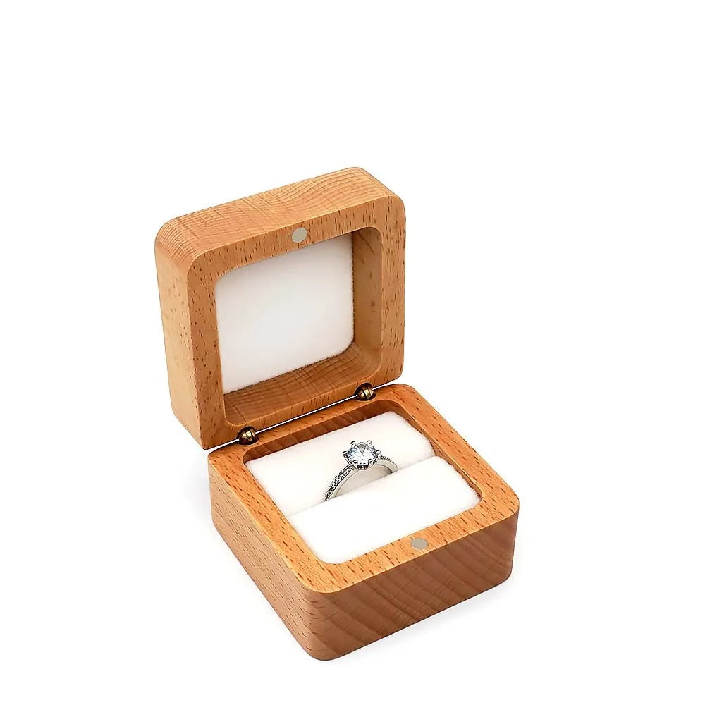 Boîte à Bijoux en Bois et Velours