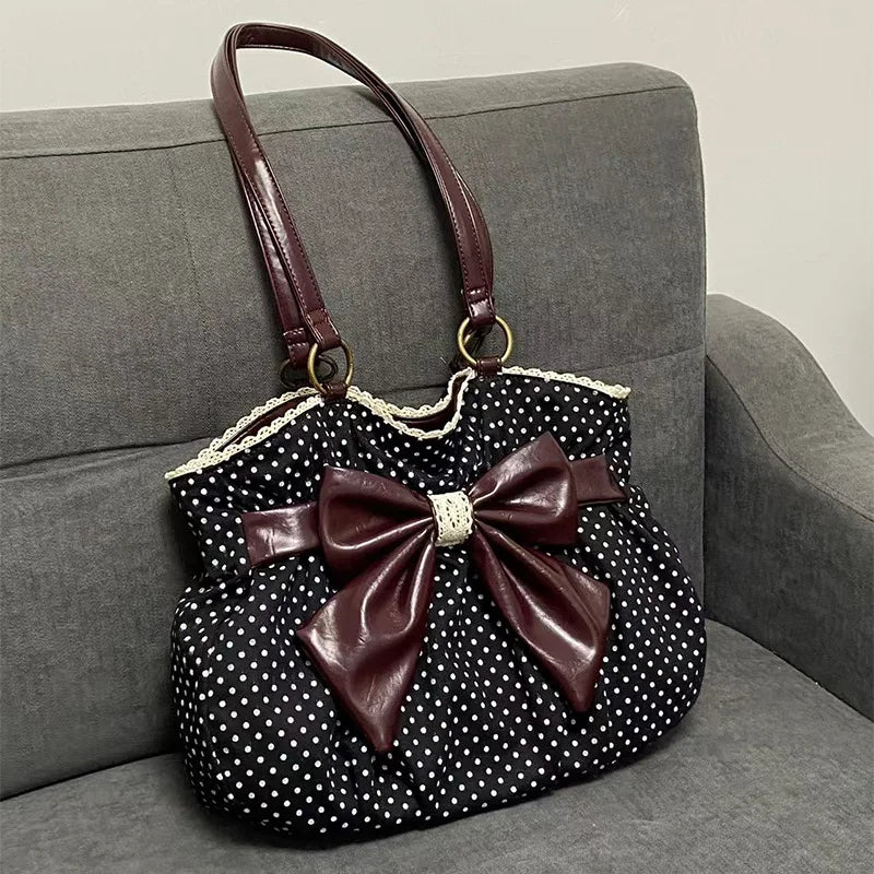 Sac Tote Bag Femme Chic avec Nœud