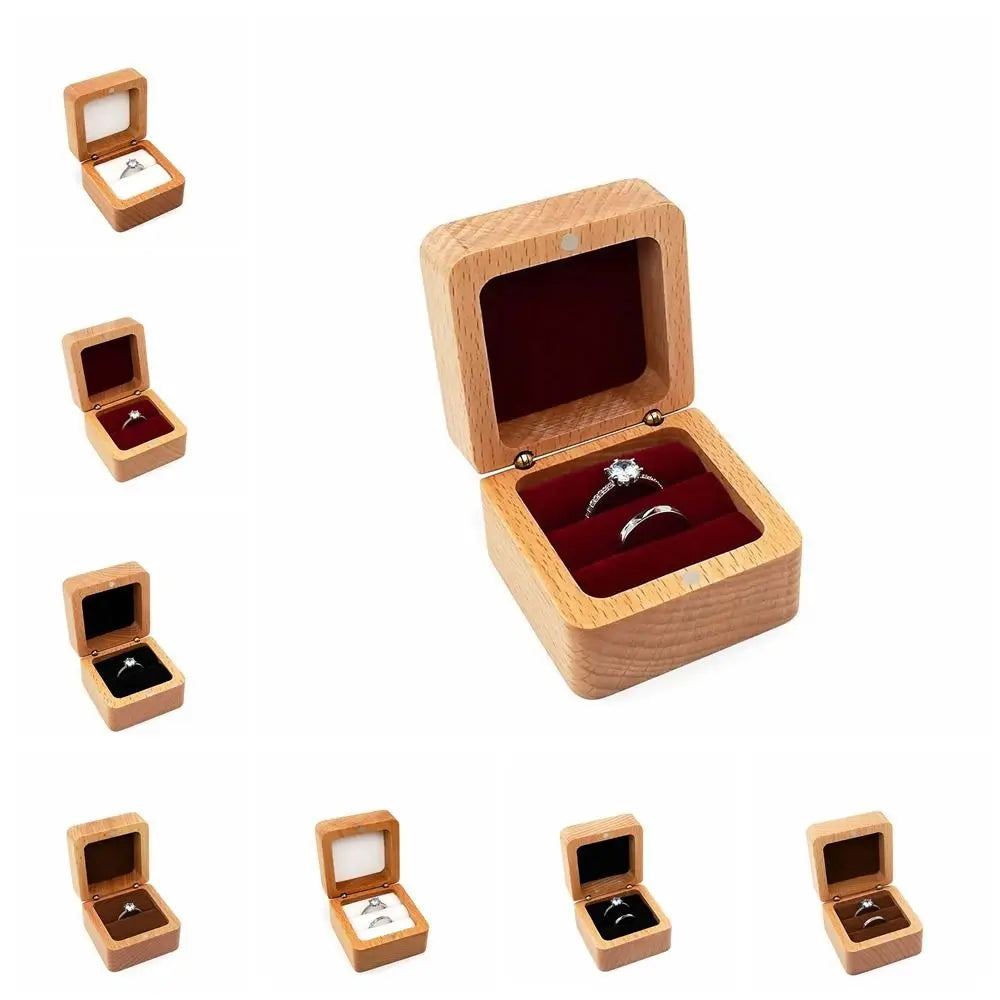 Boîte à Bijoux en Bois et Velours