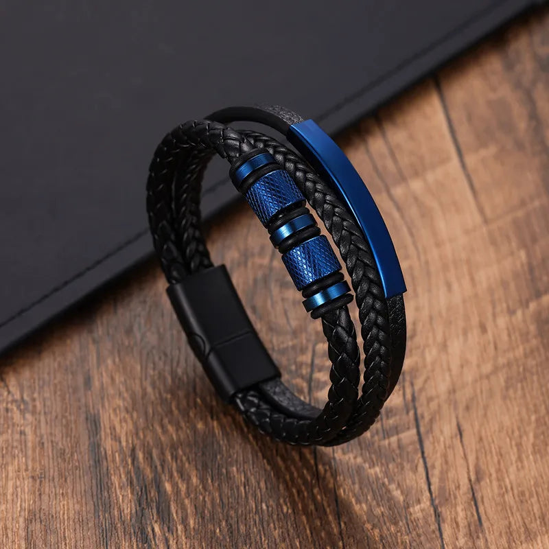 Bracelet Classique en Cuir pour Homme
