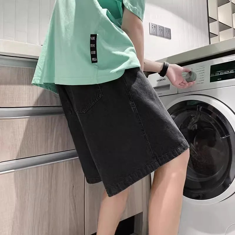 Short en Jean Ample Homme