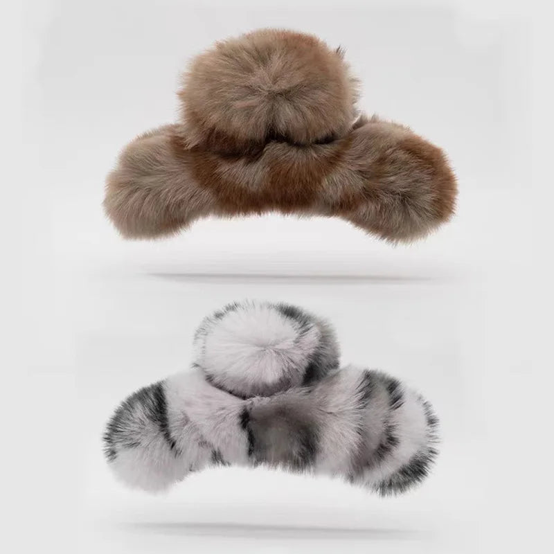 Pince à Cheveux en Peluche Douce