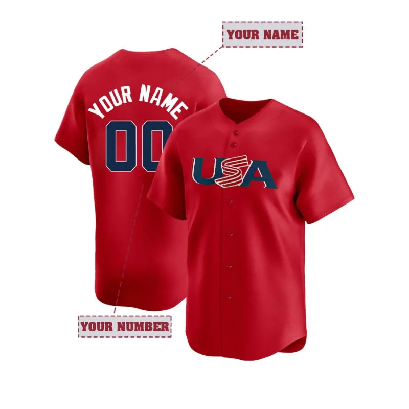 Maillot de Baseball Homme Personnalisable