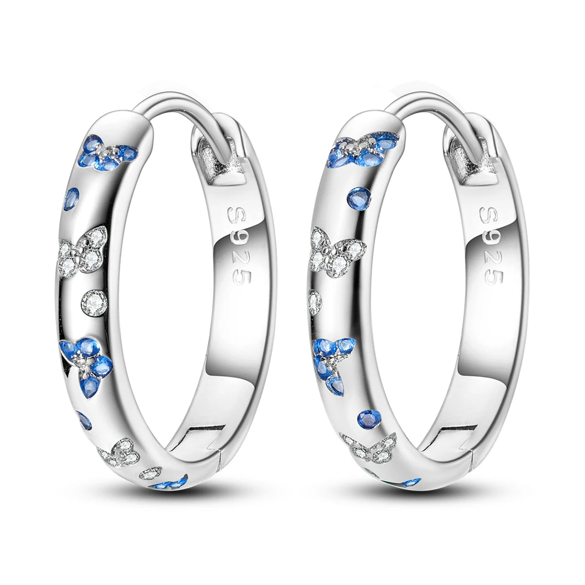 Boucles d'Oreilles Papillon Argent 925
