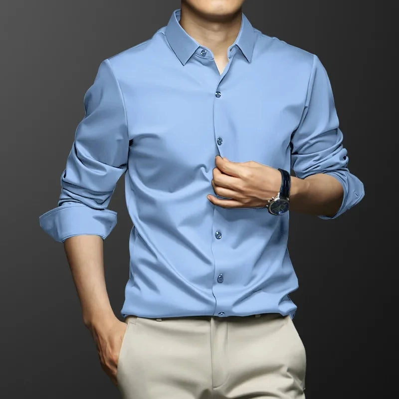 Chemise Homme Extensible Anti-Rides – Confort & Élégance