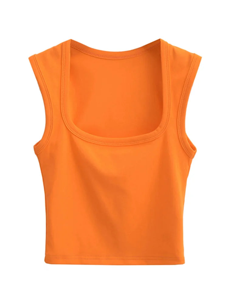 Top Col Carré Femme