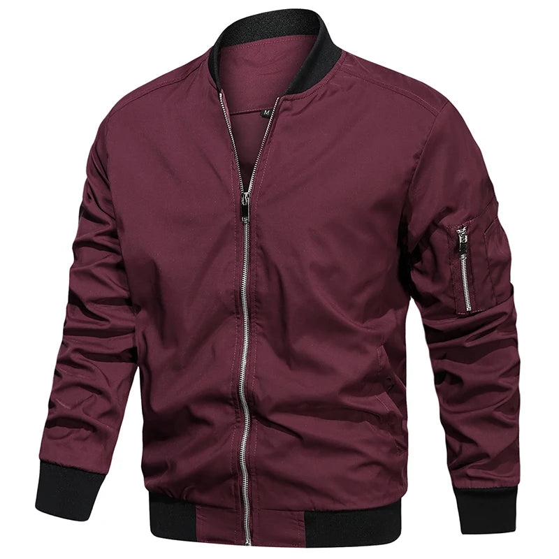 Veste Bomber Homme Décontractée