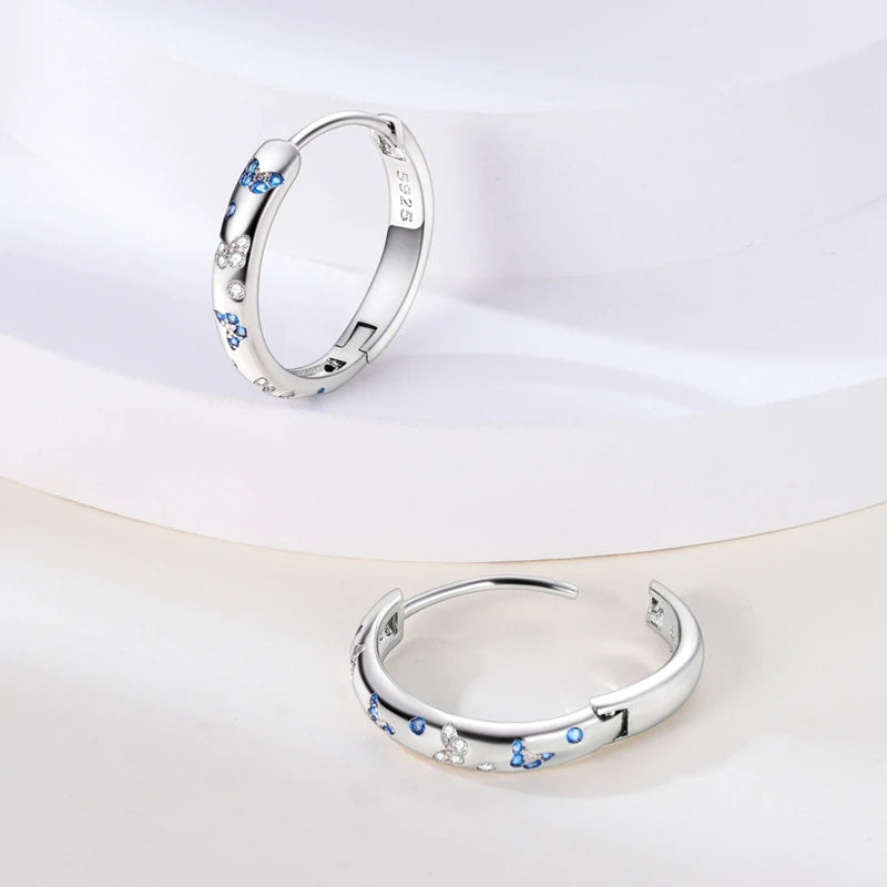 Boucles d'Oreilles Papillon Argent 925