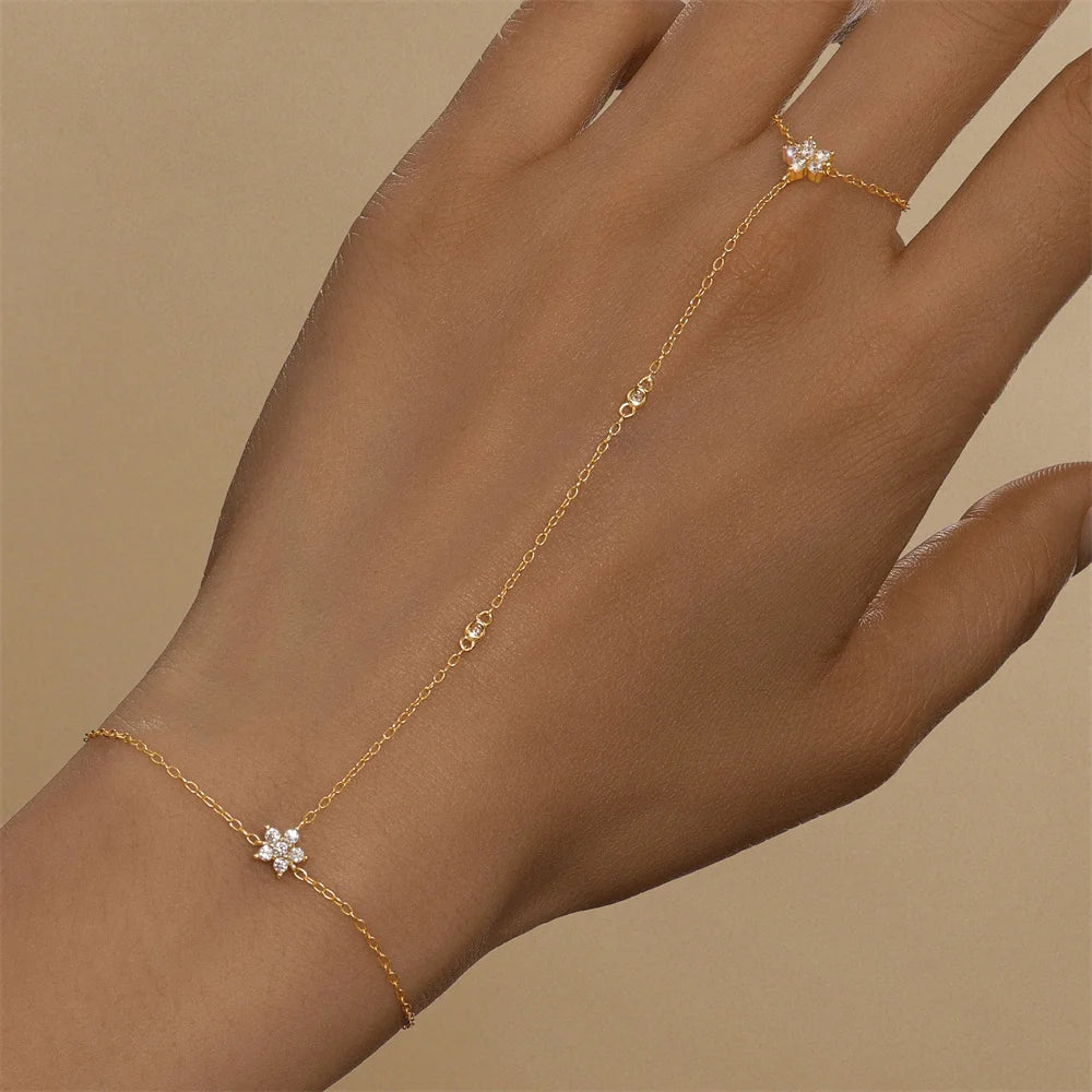 Bracelet Femme Cœur & Étoile en Argent 925