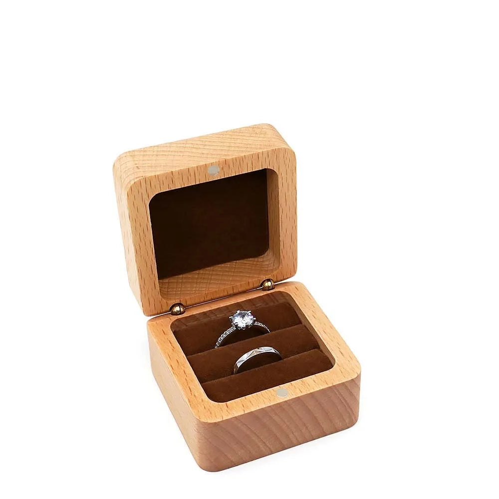 Boîte à Bijoux en Bois et Velours