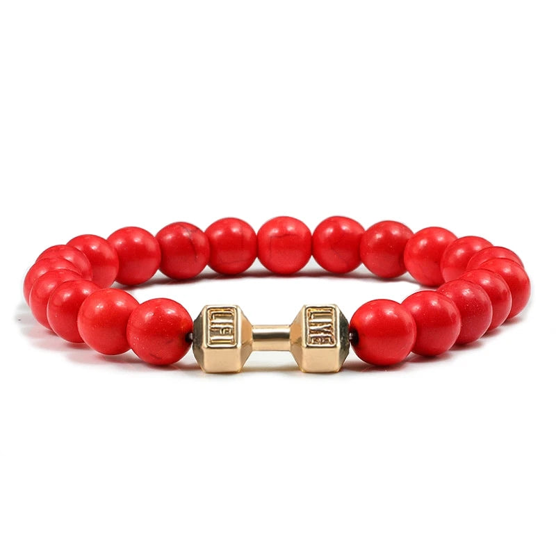 Bracelet en Pierre Volcanique Naturelle