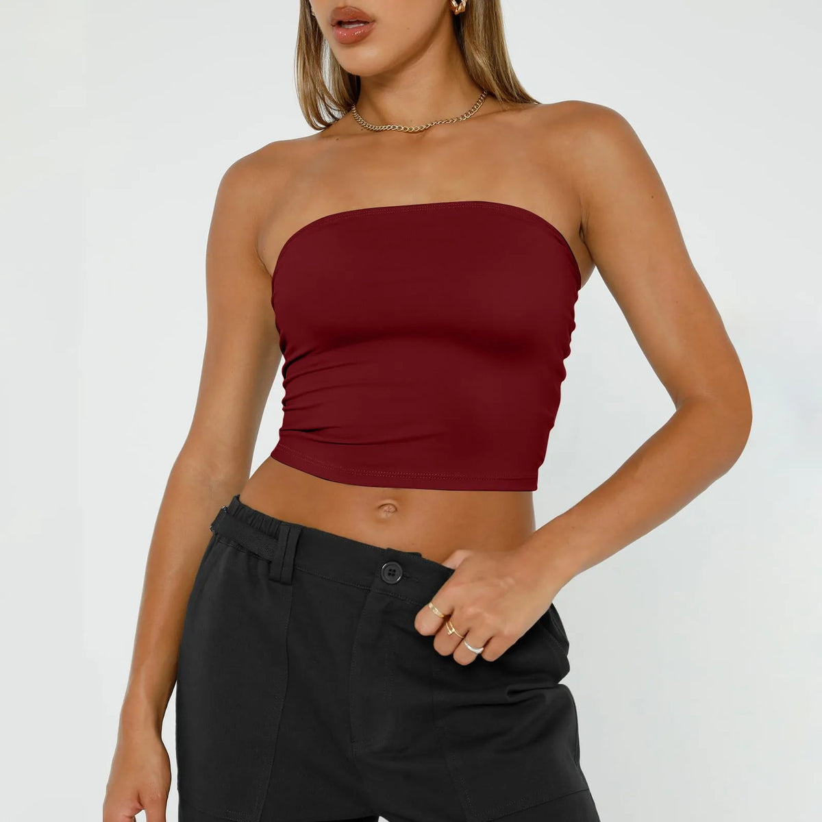 Top Bandeau Femme Sans Bretelles