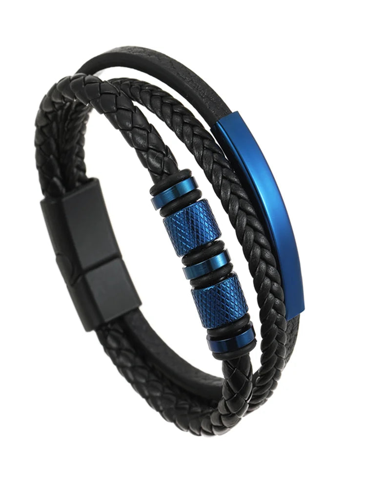 Bracelet Classique en Cuir pour Homme