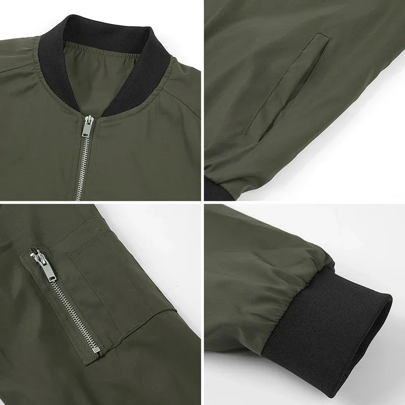 Veste Bomber Homme Décontractée