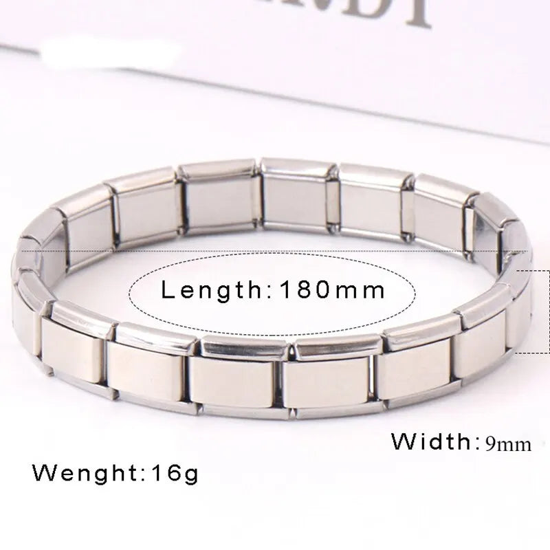 Bracelet en Acier Inoxydable 9 mm