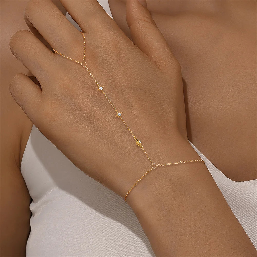 Bracelet Femme Cœur & Étoile en Argent 925