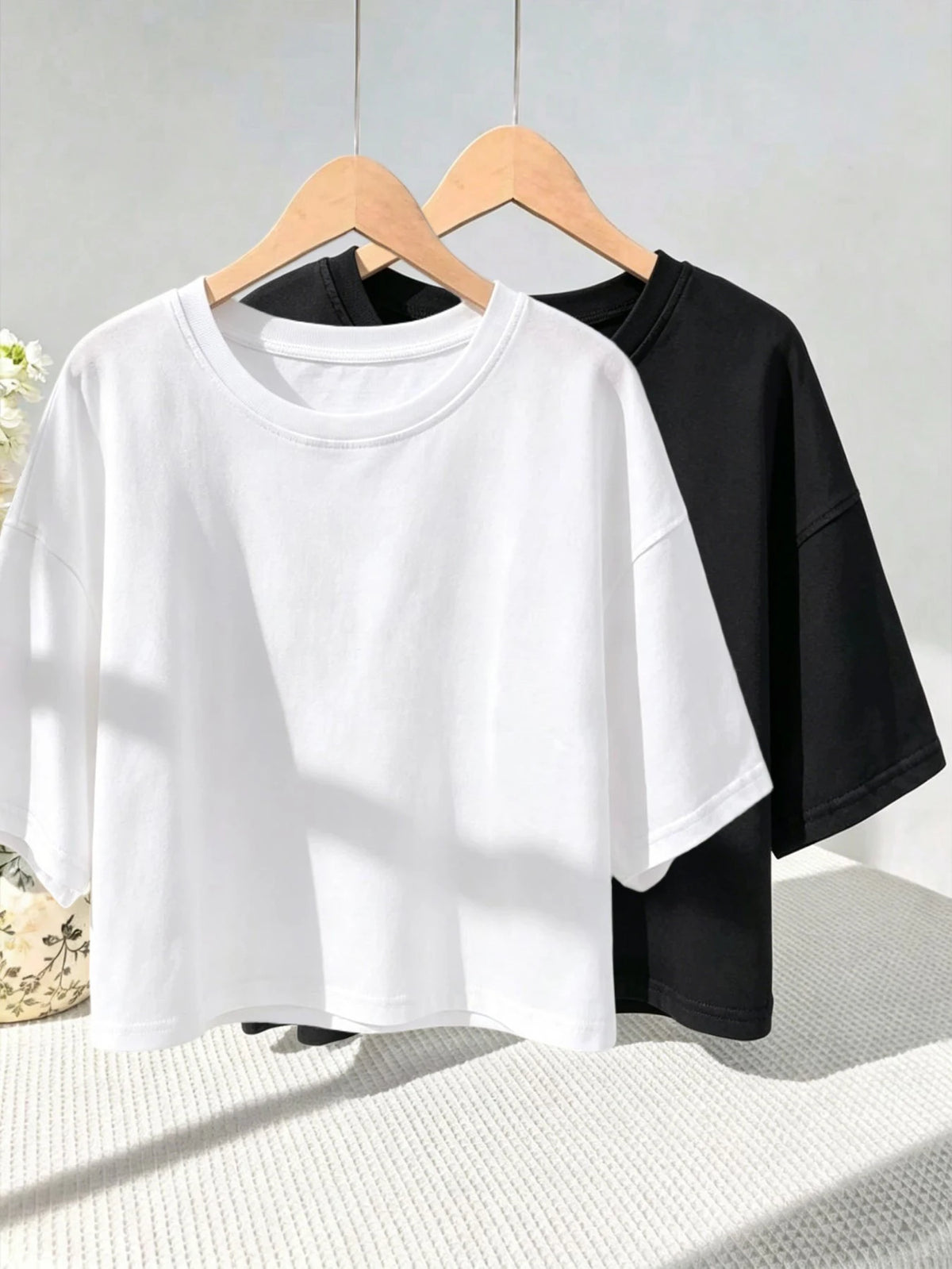 Duo T-Shirts Noir & Blanc