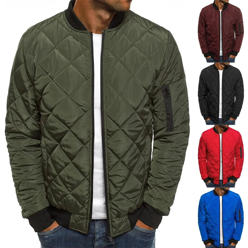 Veste Bomber Homme Col Baseball