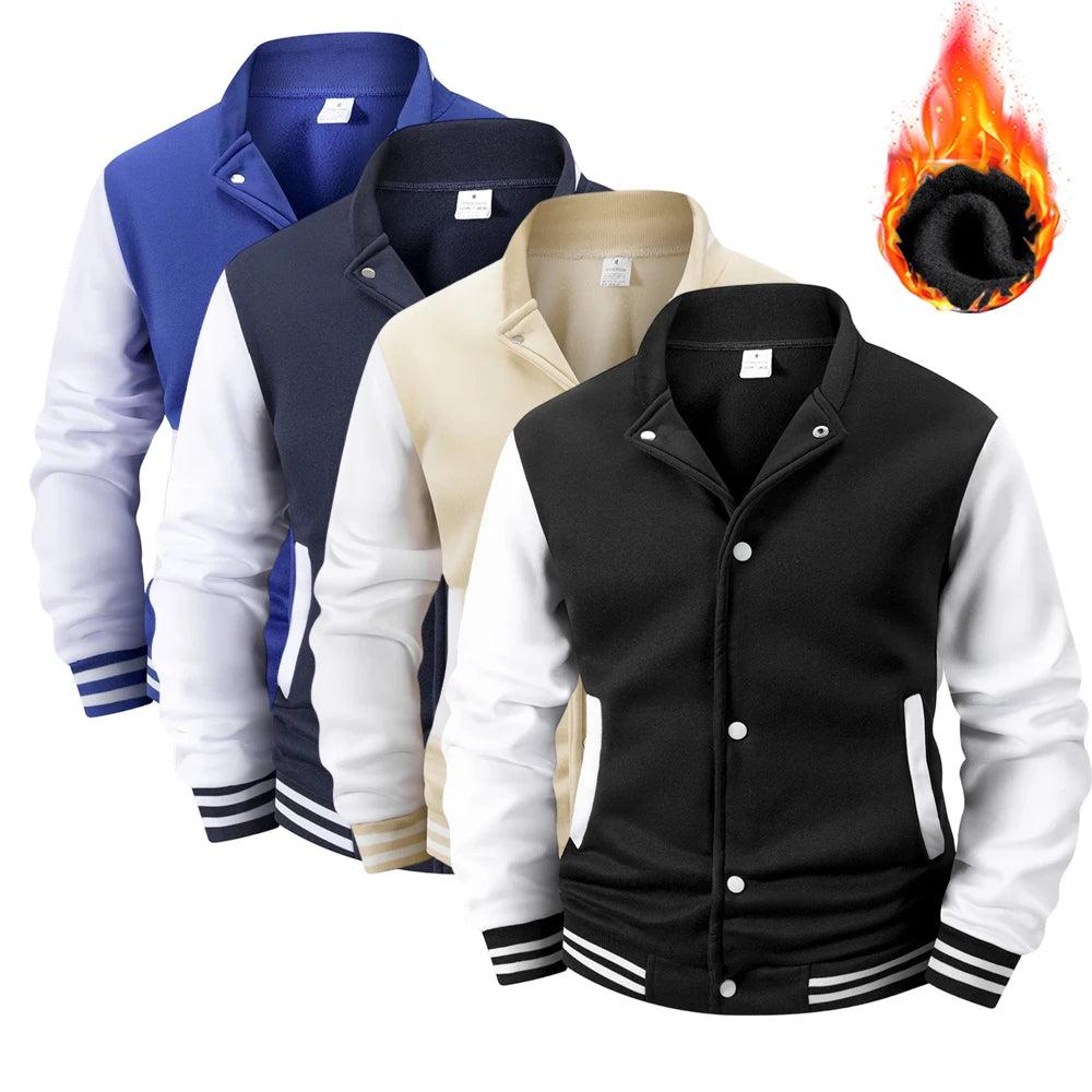 Veste Varsity Homme Doublée Polaire