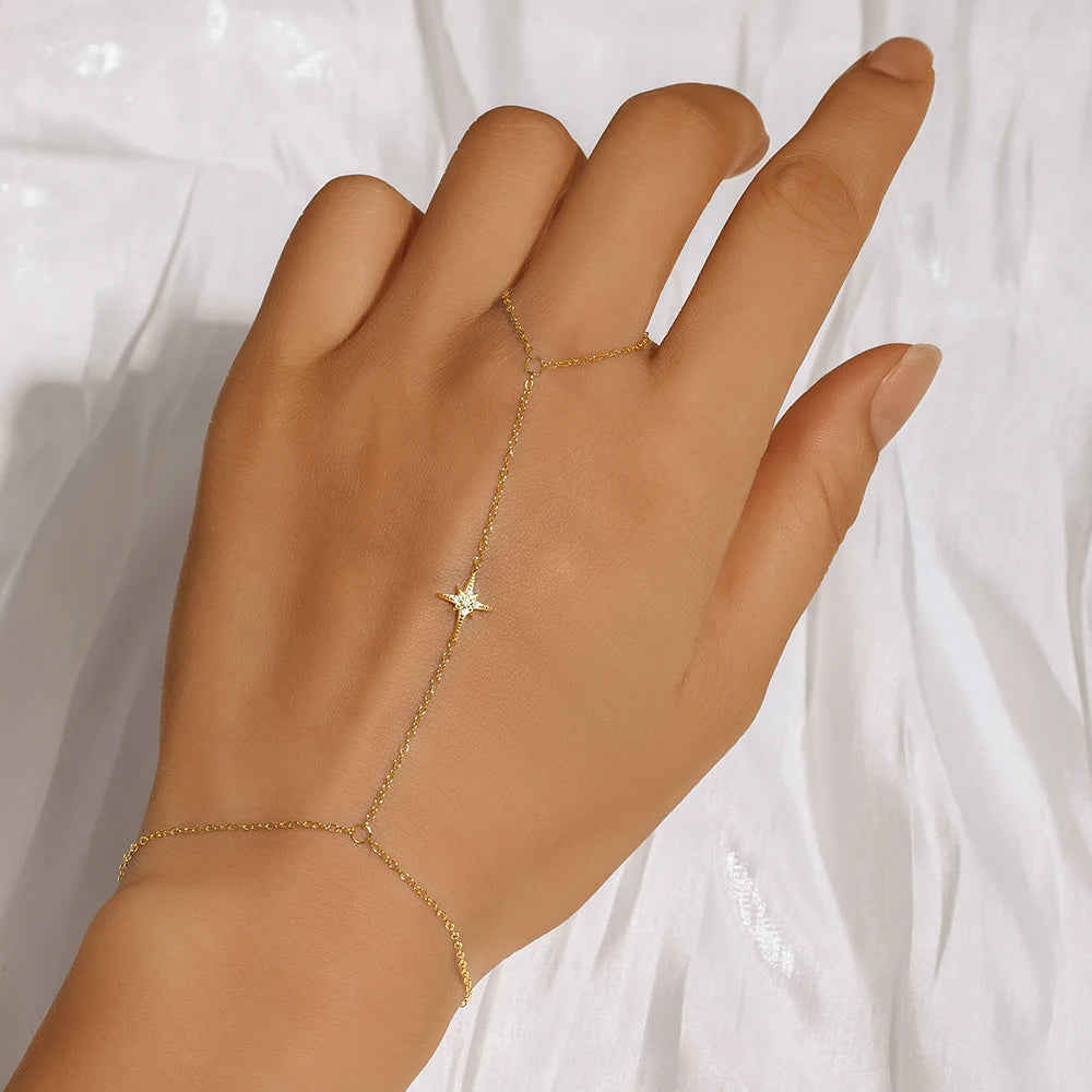 Bracelet Femme Cœur & Étoile en Argent 925