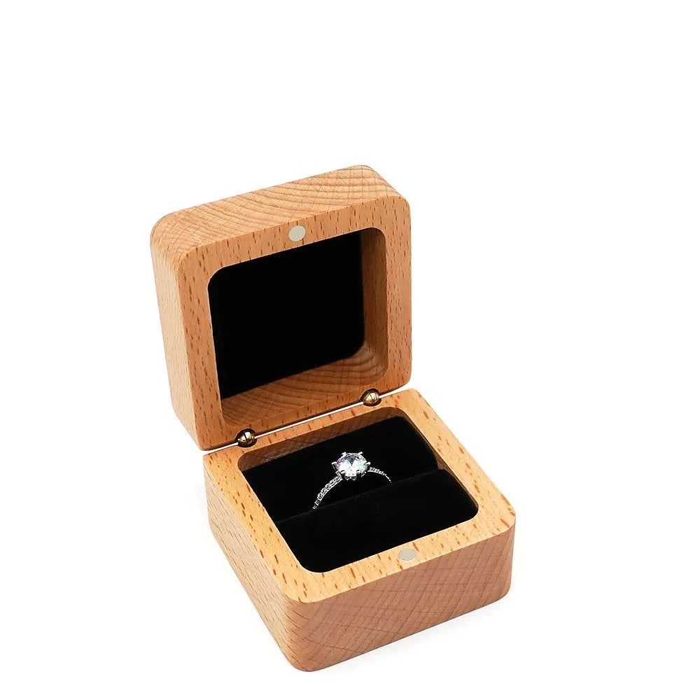 Boîte à Bijoux en Bois et Velours