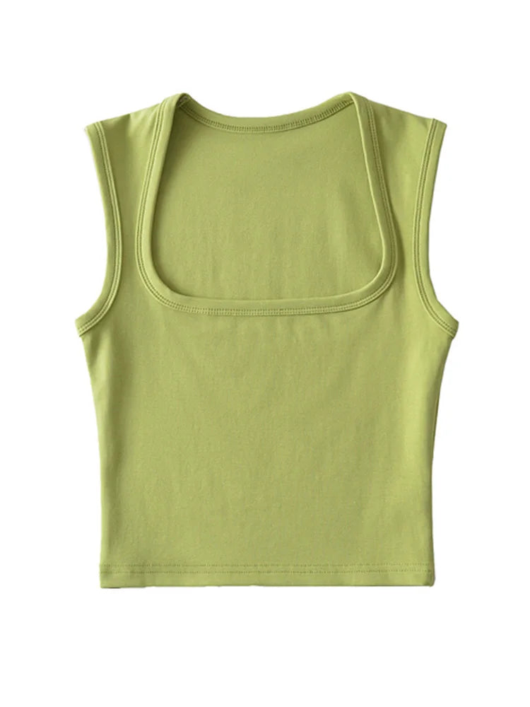 Top Col Carré Femme