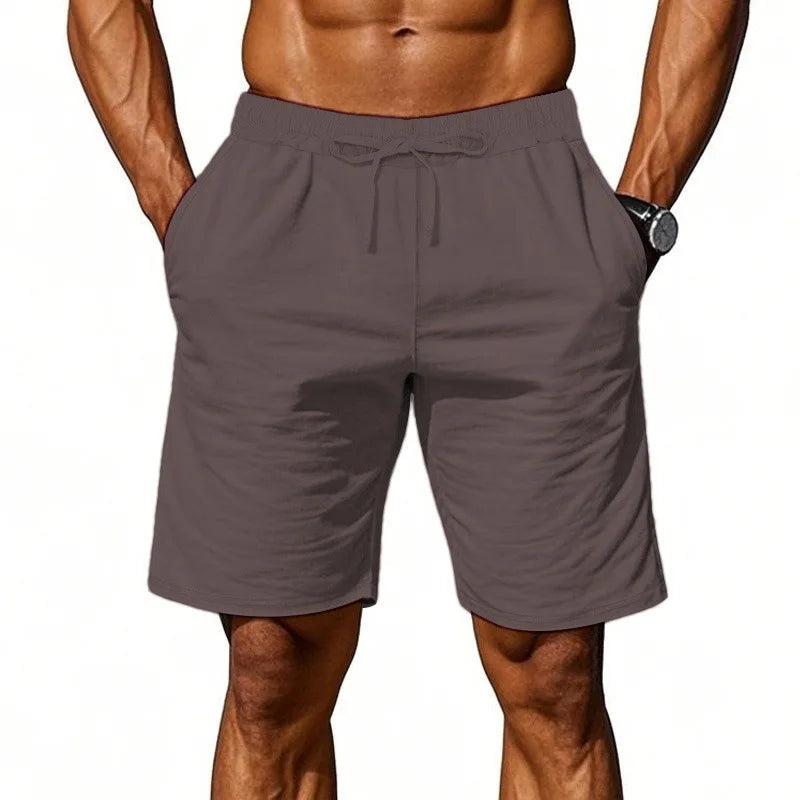 Short Homme en Coton et Lin