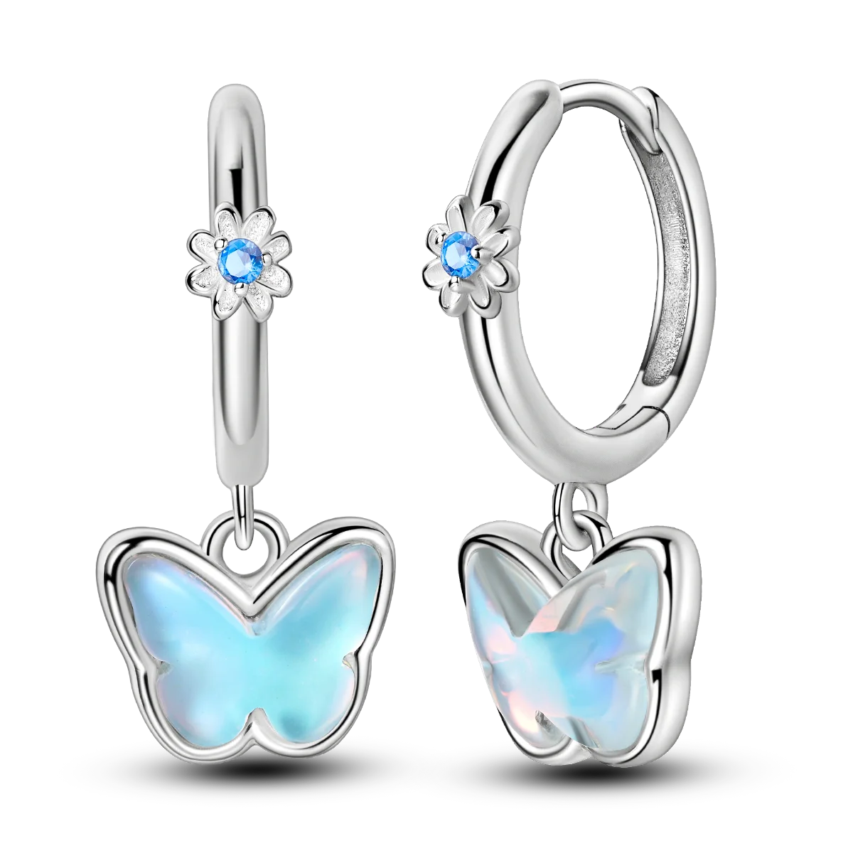 Boucles d'Oreilles Papillon Argent 925