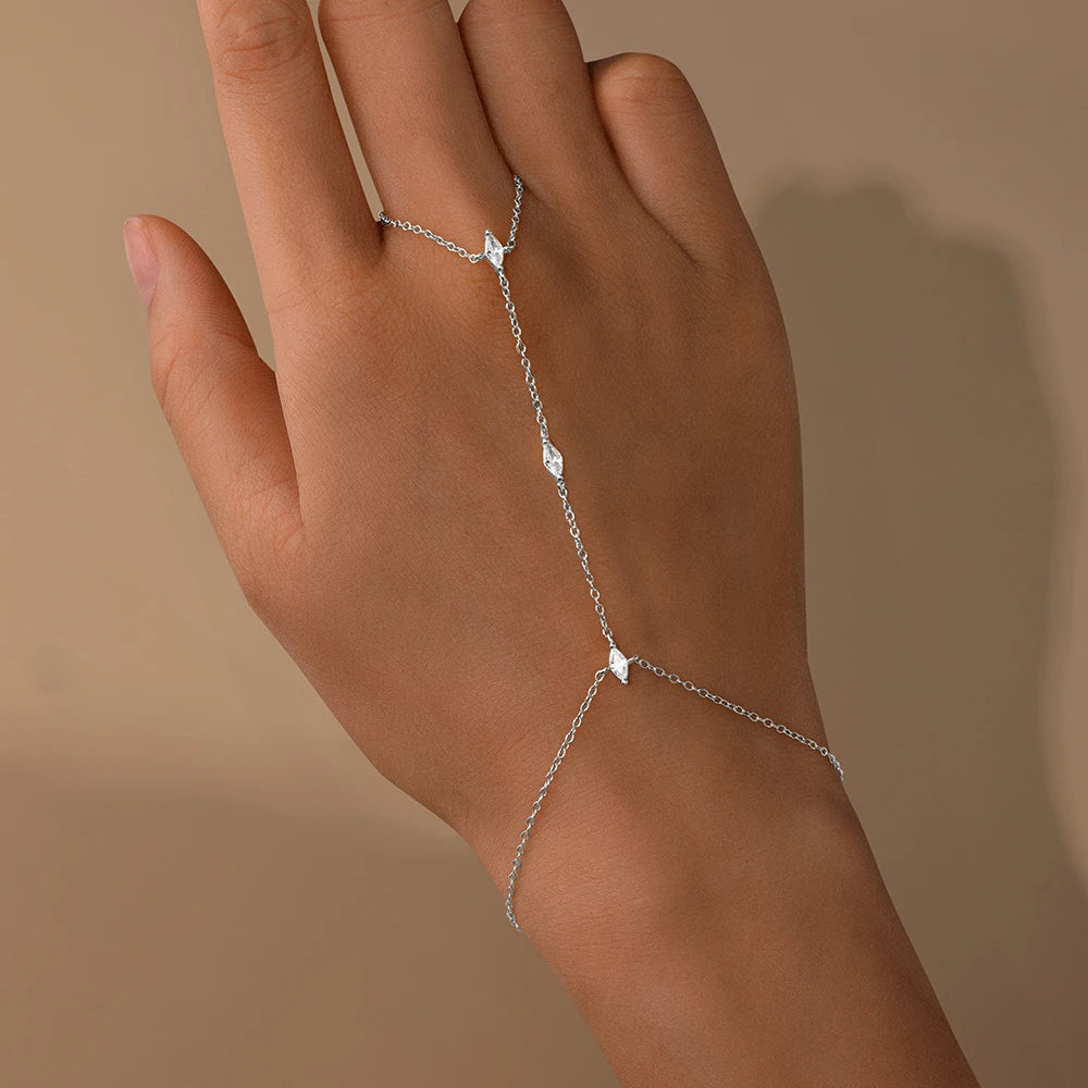 Bracelet Femme Cœur & Étoile en Argent 925