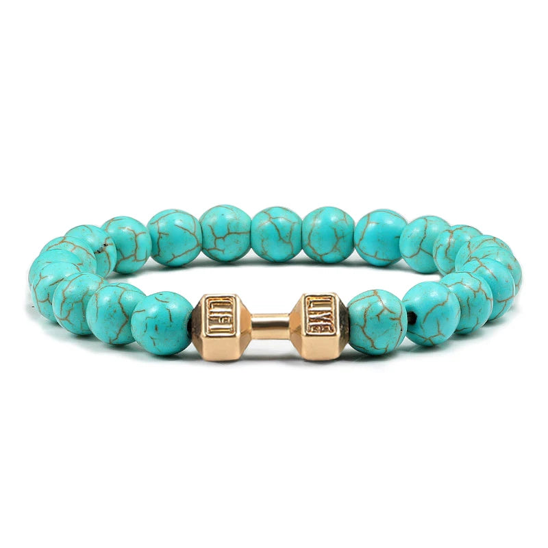 Bracelet en Pierre Volcanique Naturelle