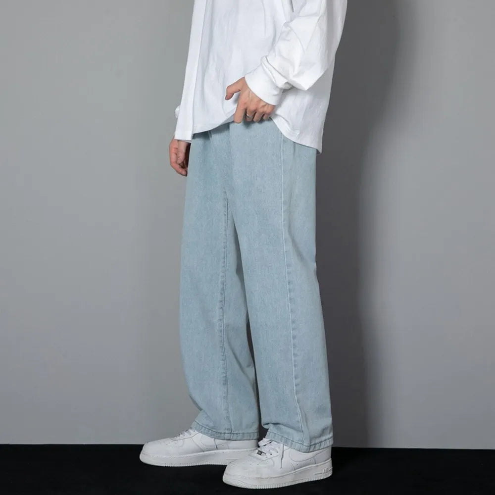 Jean Large Bleu Homme