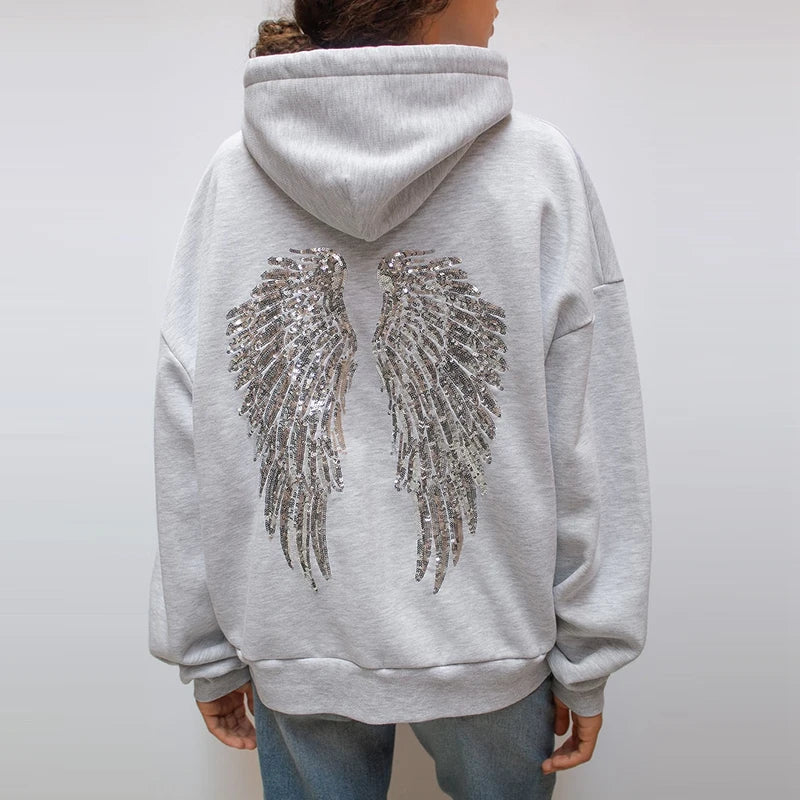 Sweat à capuche oversize pour femme