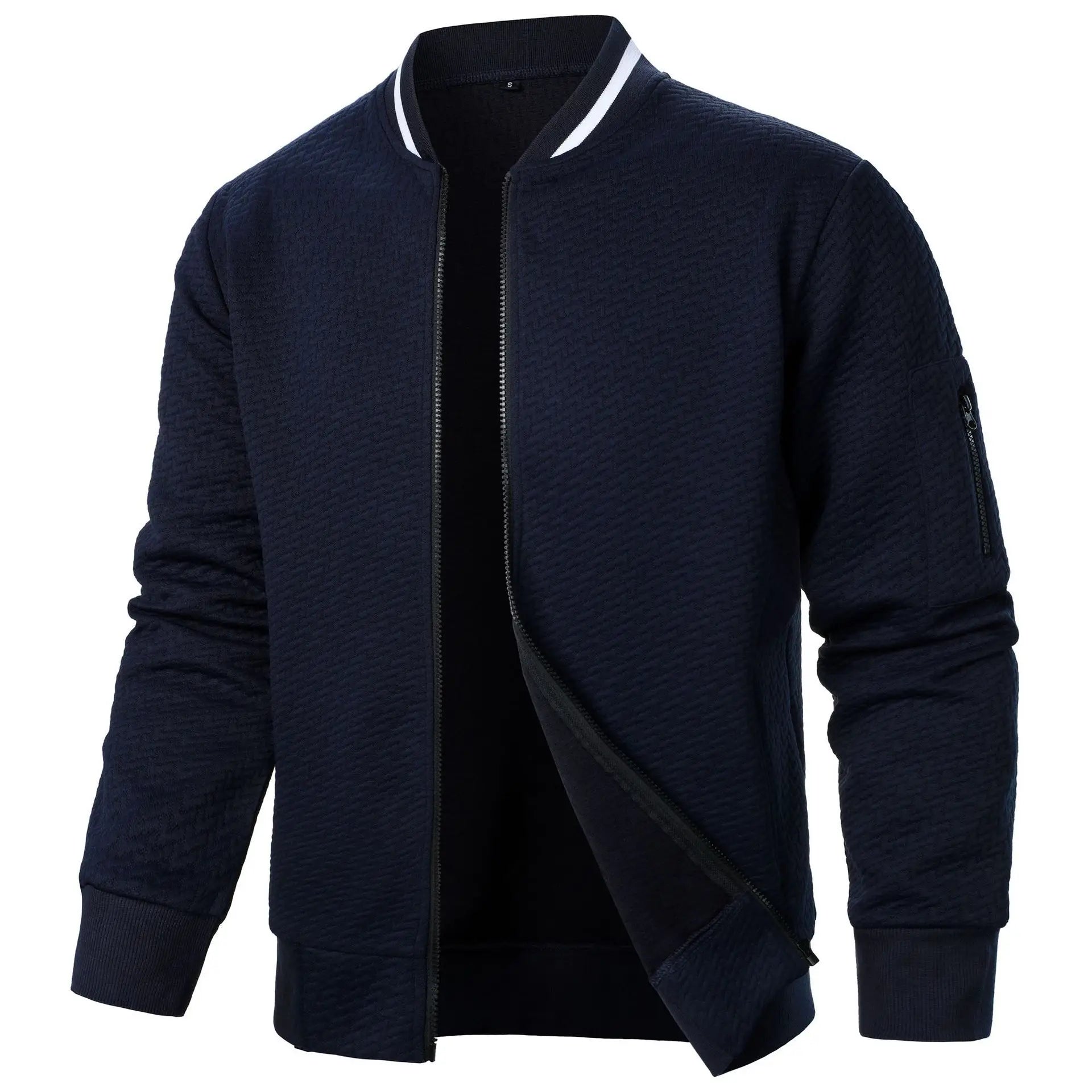 Veste Sweat Zippée Homme à Col Montant