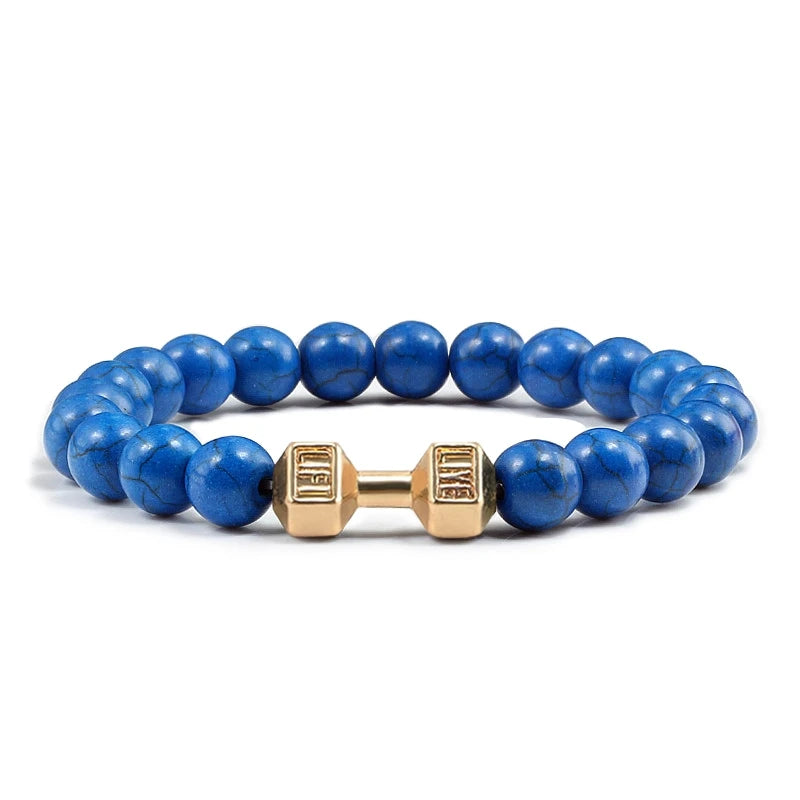 Bracelet en Pierre Volcanique Naturelle