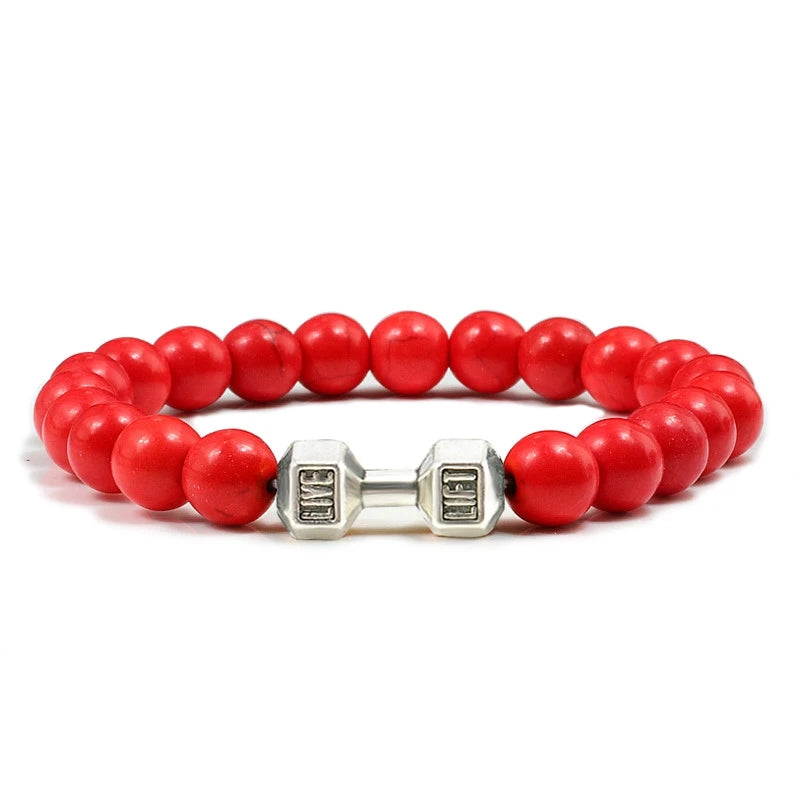 Bracelet en Pierre Volcanique Naturelle