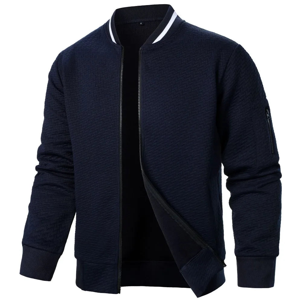 Veste Sweat Zippée Homme à Col Montant
